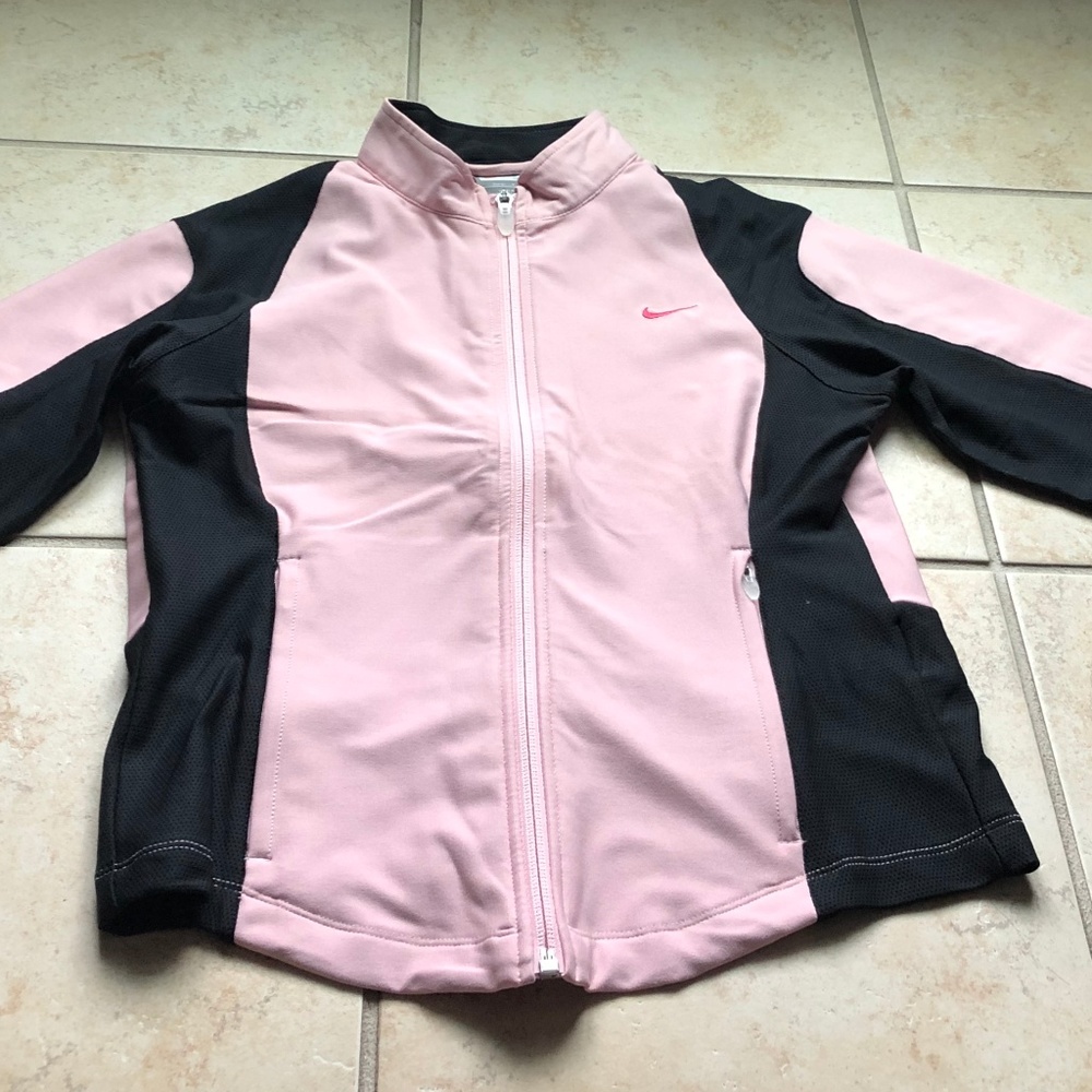 NIKE Pink/Black Zip Top